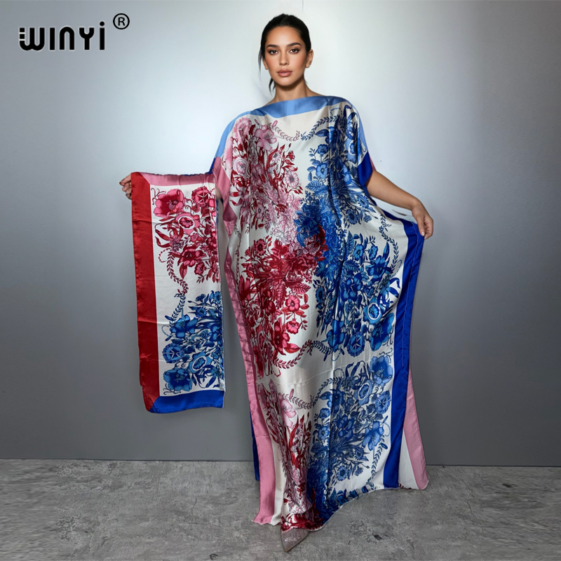 Boho Summer Beach Maxi Dress - Летнее бохо-платье WINYI в африканском стиле