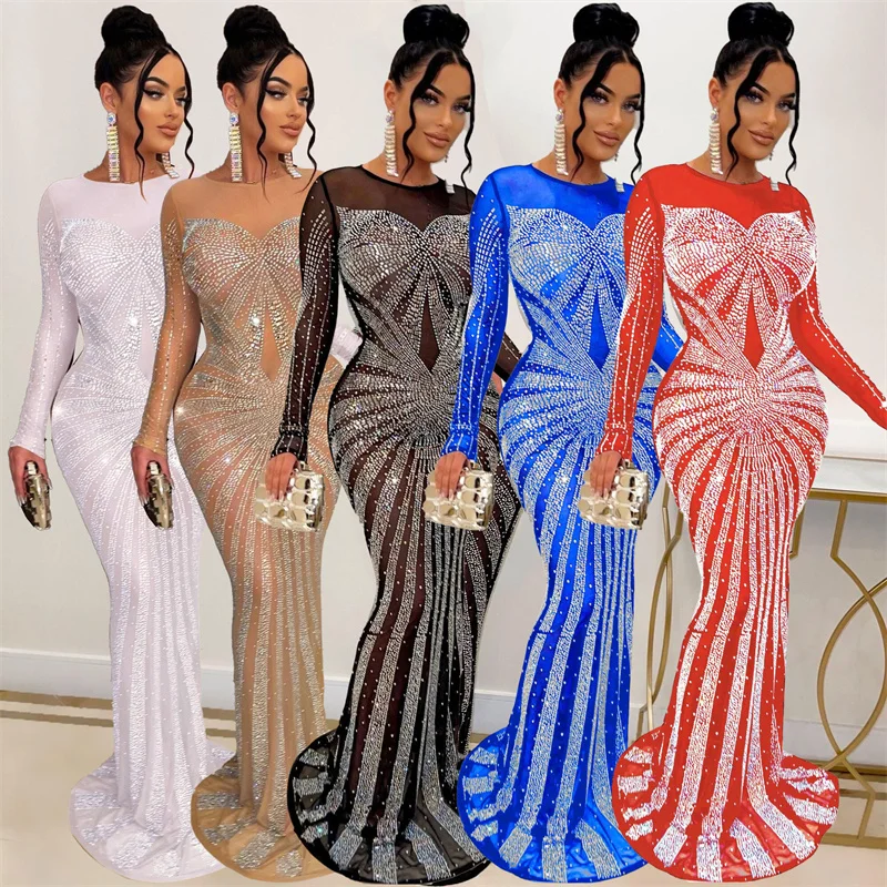Сексуальные блестящие вечерние – обзор и цена Sparkly Rhinestone Club Party Dress