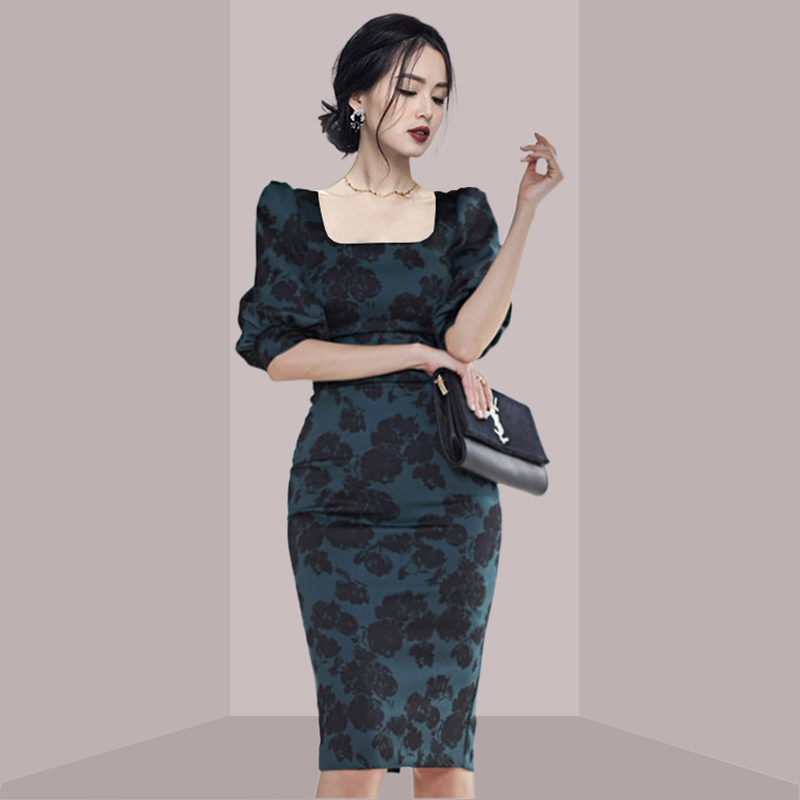 Элегантное женское платье миди – обзор и цена French Vintage Floral Midi Dress