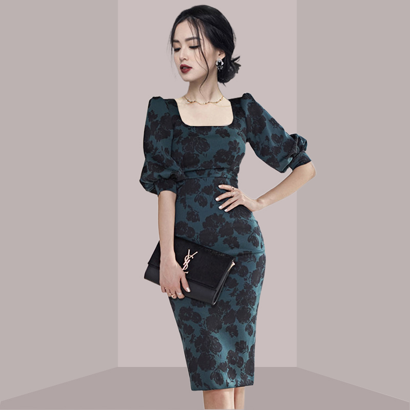 Элегантное женское платье миди – обзор и цена French Vintage Floral Midi Dress