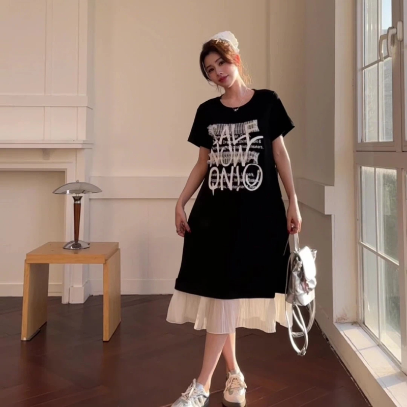 Новое летнее женское платье-фу – обзор и цена Korean Style A Line Shirt Dress