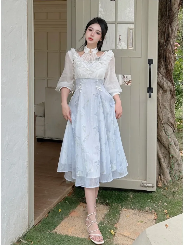 Elelgant женское летнее францу – обзор и цена French Vintage Floral Midi Dress
